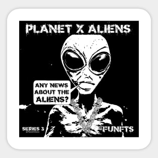 Cool 80's Retro Alien Sci Fi Sticker